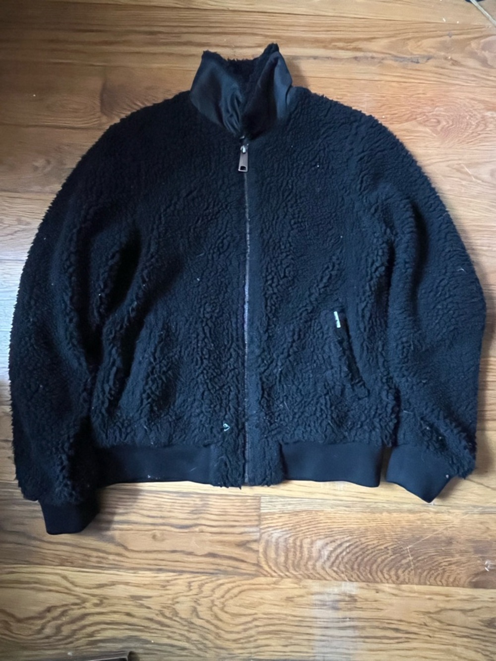 Women’s Black Carhartt Sherpa Zip-Up Jacket